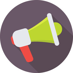 Megaphone Colored Vector Icon