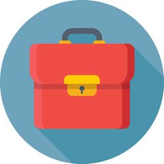 Briefcase Colored Vector Icon