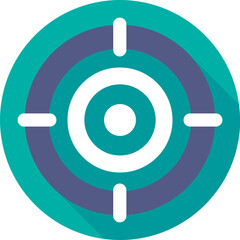 Crosshair Colored Vector Icon 