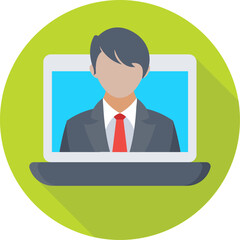 Live Chat Colored Vector Icon