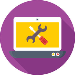 Technical Service Colored Vector Icon