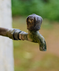 old rusty tap