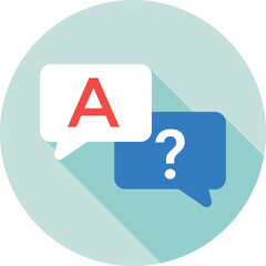 Faq Colored Vector Icon
