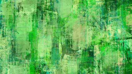 緑のラフなペイント背景。抽象背景素材。
