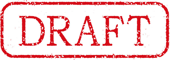 business stamp illustration "DRAFT" / png