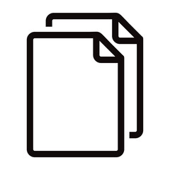 Duplicate document icon vector