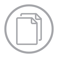 Duplicate document icon vector