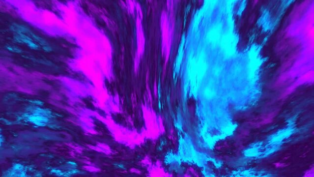 dynamic animated dark flames animated background with light blue and purple color,glowing neon light.