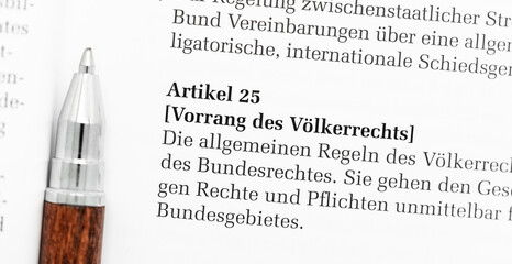 Völkerrecht im Grundgesetz