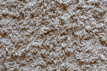 Yarn carpet. Texture and structure. Top view