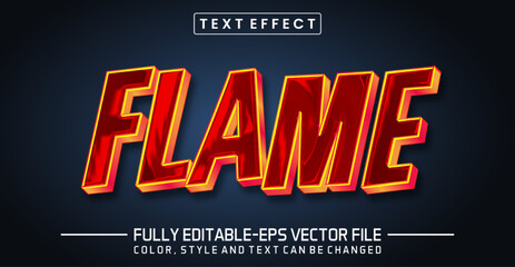 Flame text editable style effect