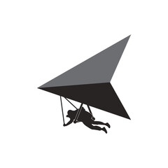 Hang gliding icon
