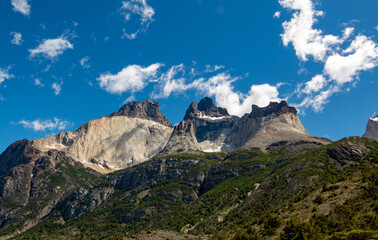 Los Cuernos Torres del Paine en Verano