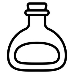 Potion icon with outline style. Suitable for website design, logo, app and UI.