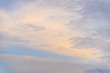 Naklejka na ściany i meble Sunset sky and cloud, Beautiful sunny sky