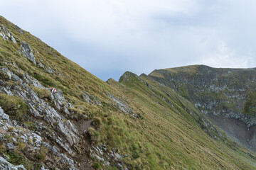 landscape with sky,  Iezer Peak, Fagaras Mountains, Romania 