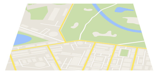 Folded paper city map © absent84