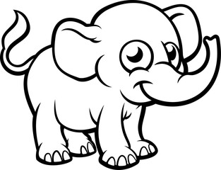 Elephant Cartoon Character