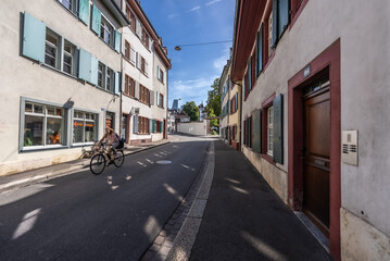 Bezirk Kleinbasel in Basel Stadt, Schweiz