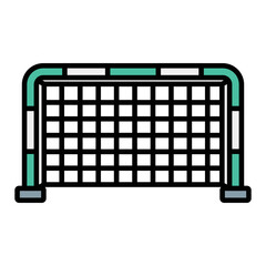 Football Goal Vector Icon which is suitable for commercial work and easily modify or edit it

