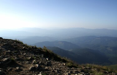 view from the top of mountain Hoverla