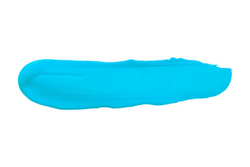 light blue brush isolated on white background. blue watercolor