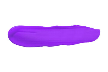 Purple brush isolated on white background. Purple watercolor
