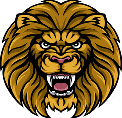 Obraz premium Lion Sports Mascot