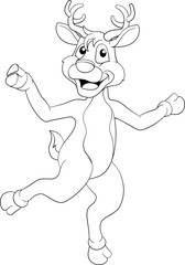 Christmas Reindeer Cartoon