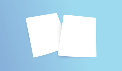 Blank Pages Corporate Branding Mockup Presentation Showcase Isolated Template