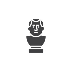 Greek sculpture vector icon