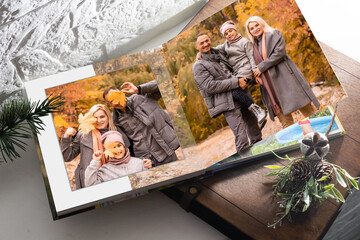 family photo book from autumn shooting