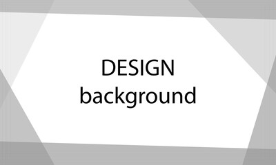 Design of a colorful banner template with gradient gray colors and geometry shapes.