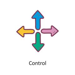 Control  Filled outline Icon Design illustration. Media Control Symbol on White background EPS 10 File