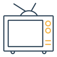 Live TV Vector Icon which is suitable for commercial work and easily modify or edit it
