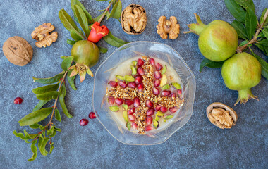 Traditional delicious Turkish dessert; Ashura (Asure)