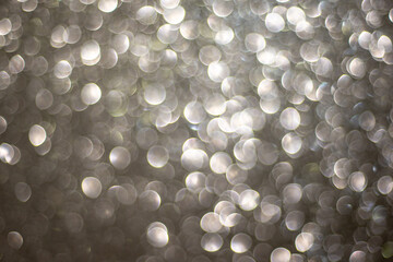 Sparkling silver bokeh background