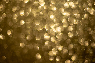 Sparkling golden bokeh background