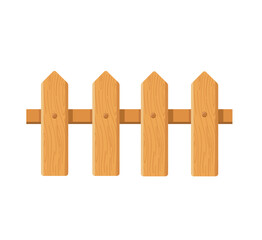 wooden fence cartoon vector illustration