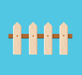 wooden fence cartoon vector illustration