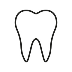 Tooth line icon, editable stroke, Tooth vector outline high quality for UI.