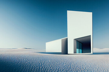 Modern design desert house | Abstract architecture
