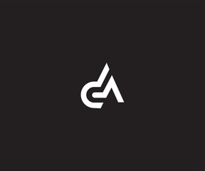 DA, AD initial logo monogram designs modern vector templates - obrazy, fototapety, plakaty