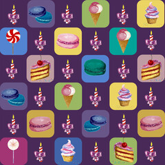 brithday seamless pattern