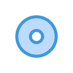 Record icon in blue style about camera, use for website mobile app presentation