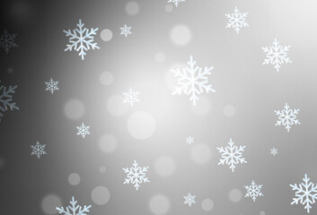 Light Gray vector background in Xmas style.