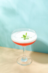 Concept of delicious alcohol drink, Cosmopolitan cocktail
