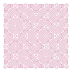 Color truchet tiling connections illustration