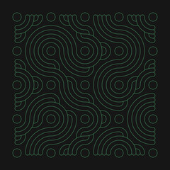 Color truchet tiling connections illustration