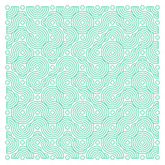 Color truchet tiling connections illustration